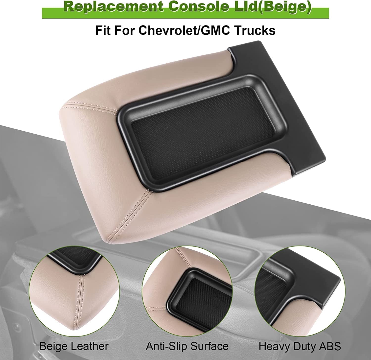 2001-2007 SILVERADO/SIERRA SEAT CENTER CONSOLE LID KIT ARM REST LATCH
