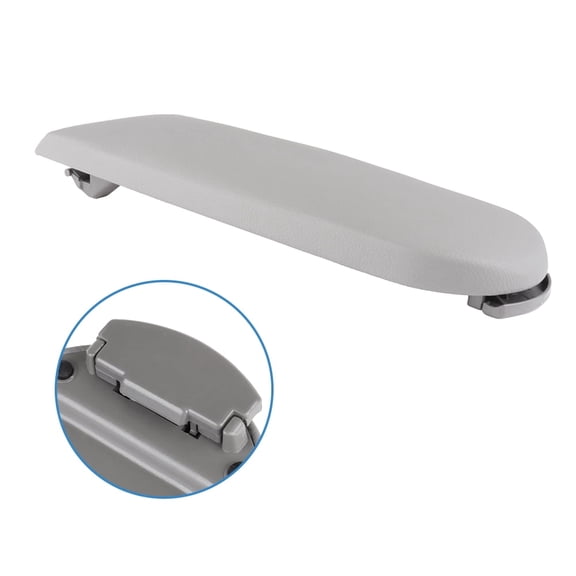 SCITOO Auto Grey Armrest Center Console Lid Skin Coverwith Base Replacement fit 1999-2009 For Volkswagen For Jetta