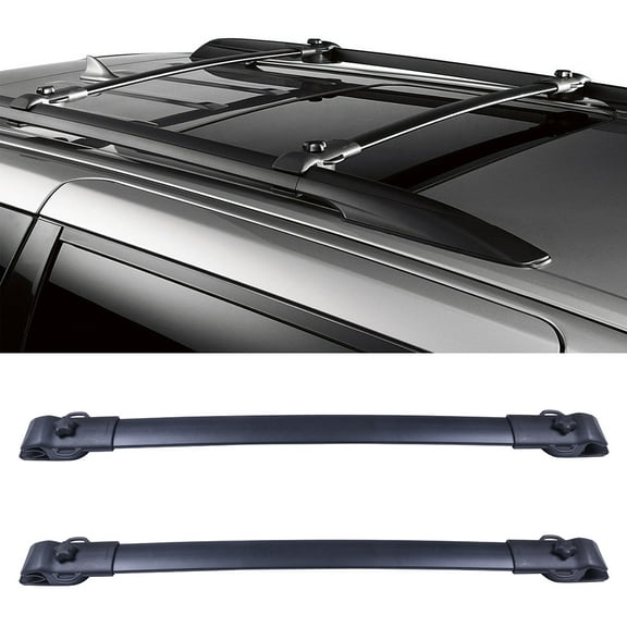 SCITOO Roof Rack Cross Bars Baggage Carrier for Toyota Sienna 2011-2020 Black 2 Pcs Roof Top Rack Luggage Carrier