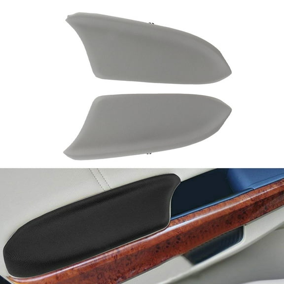 SCITOO Auto Grey Front Door Panel Armrest Replacement fit for 2008-2012 For Honda For Accord(2pcs)