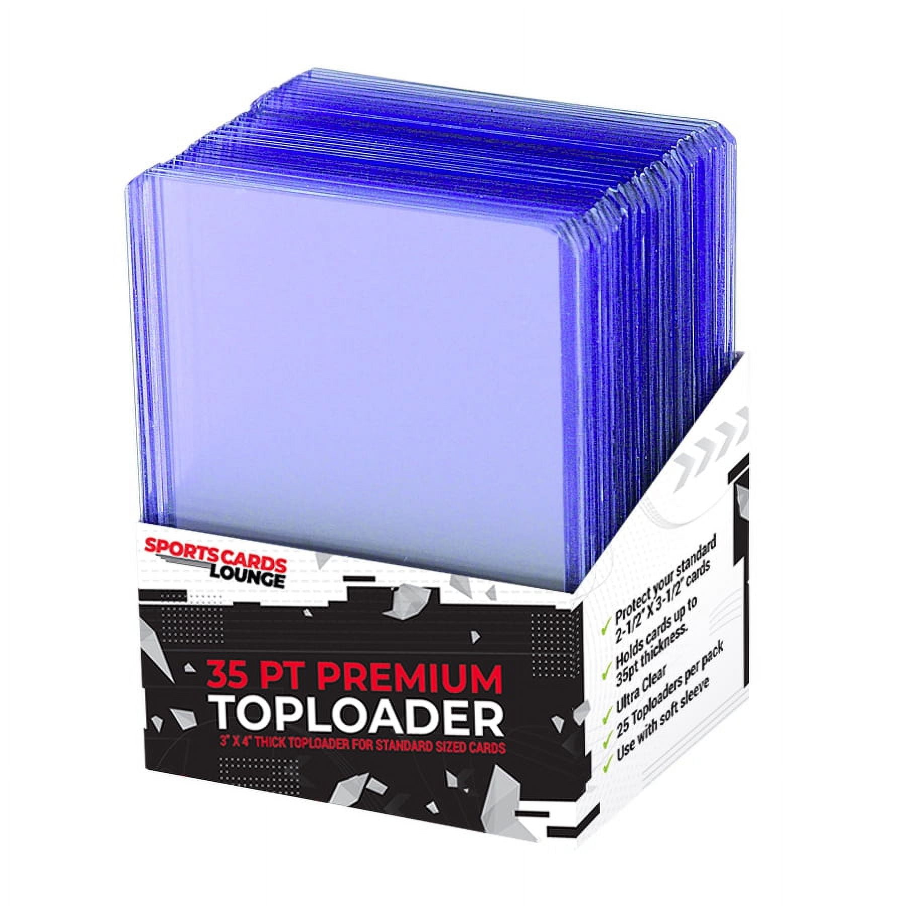 1 full case of 1000 Standard 3 x 4 Toploaders Collectible Supplies 35pt.  Top loaders