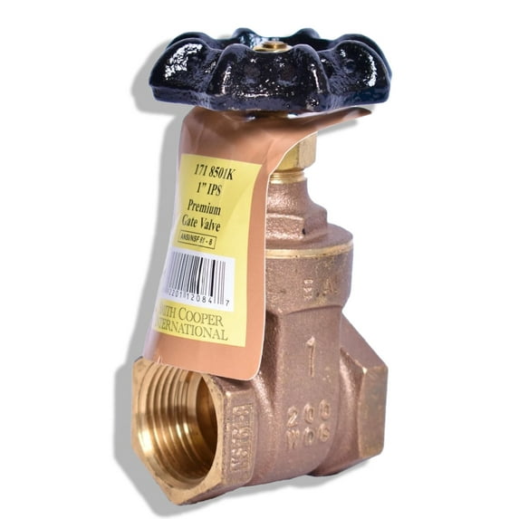 SCL Brass Premiun Gate Valve 1" IPS 200WOG Wheel Handle 171 8501K