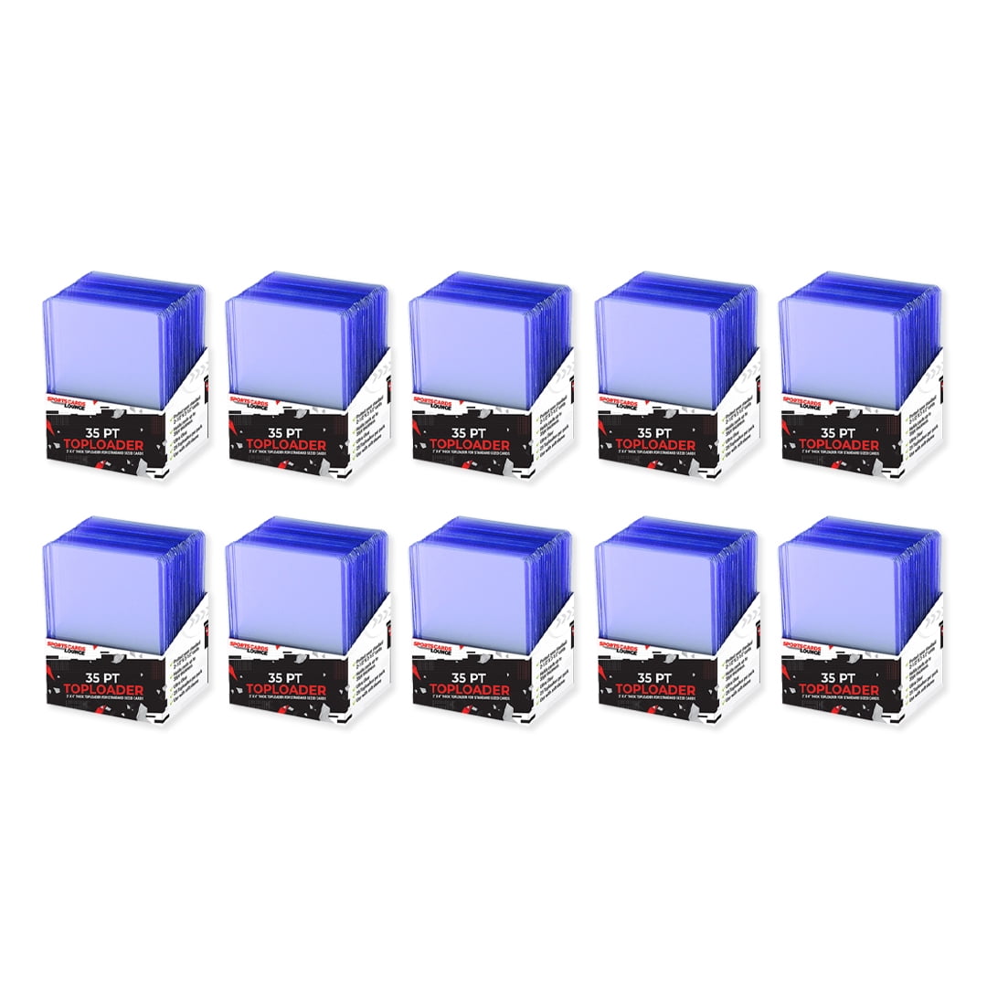SCL Supply 3x4 35pt Toploaders 10 pack (250 ct) for Baseball, Football