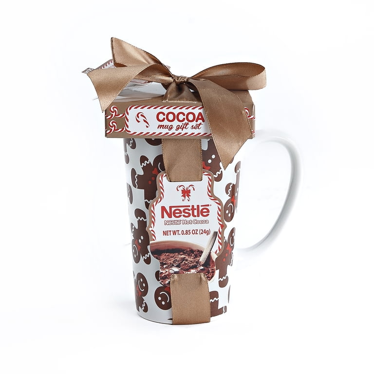 SCM Designs Gingerbread Man Latte Mug with Nestle Cocoa Gift