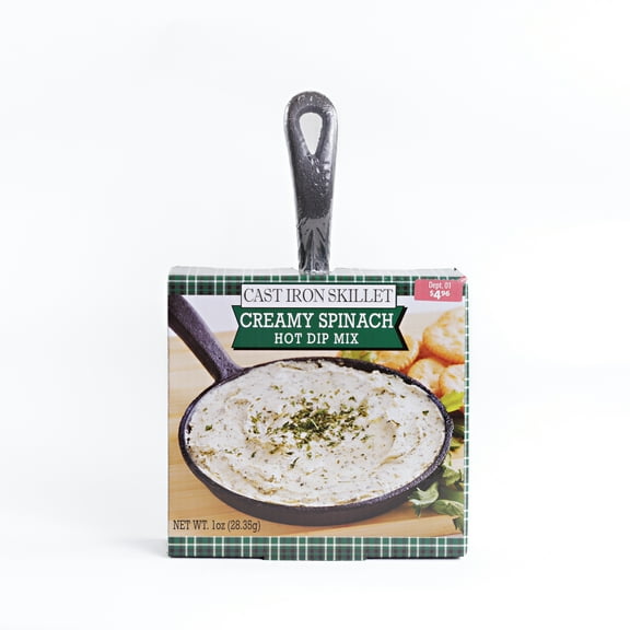 SCM Designs Mini Cast Iron Skillet with Creamy Spinach Dip Mix 1 oz 1 Count