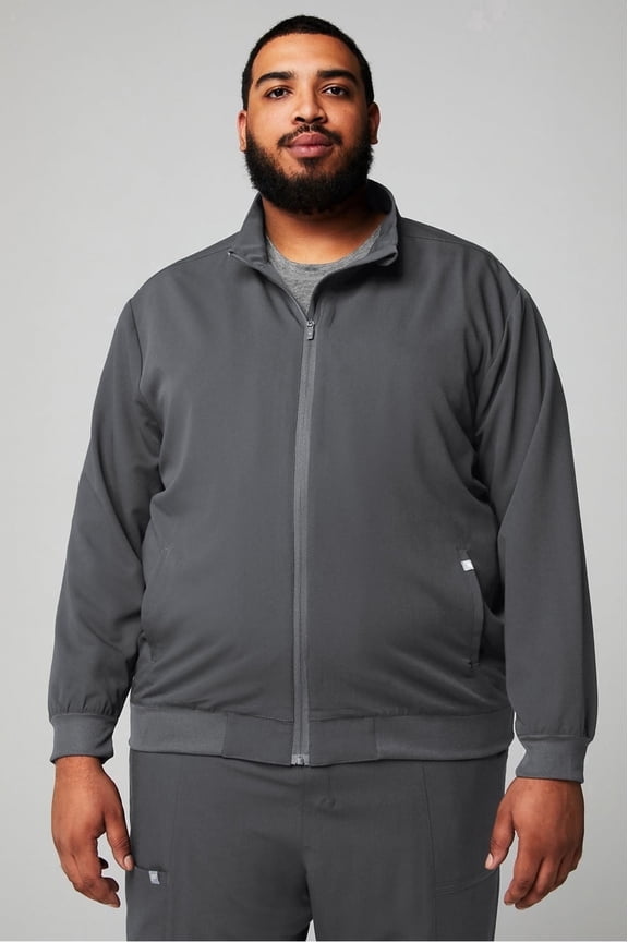 Men's Foundation Scrub Jacket, 4-Pocket - MotionTech Fabric, Wrinkle-Resist, Lightweight, Semi-Slim Fit (Sizes Vary)