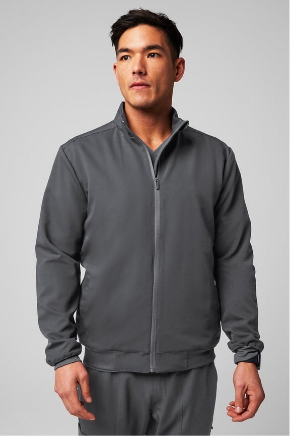 Men's Foundation Scrub Jacket, 4-Pocket - MotionTech Fabric, Wrinkle-Resist, Lightweight, Semi-Slim Fit (Sizes Vary)