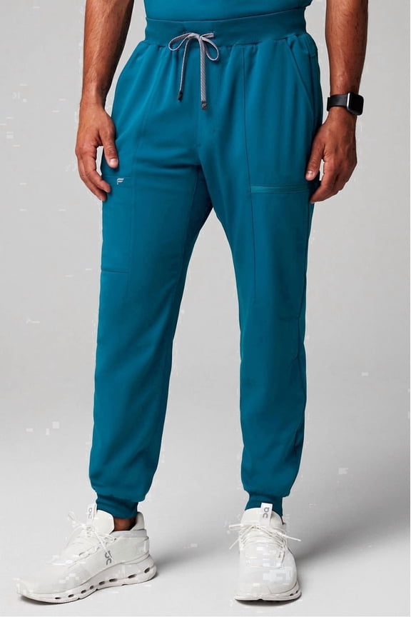 Men's All-Shift Scrub Jogger - 4-Way Stretch, Breathable, Lightweight, Mid-Rise, Semi-Slim Fit (Extended Sizes Available)
