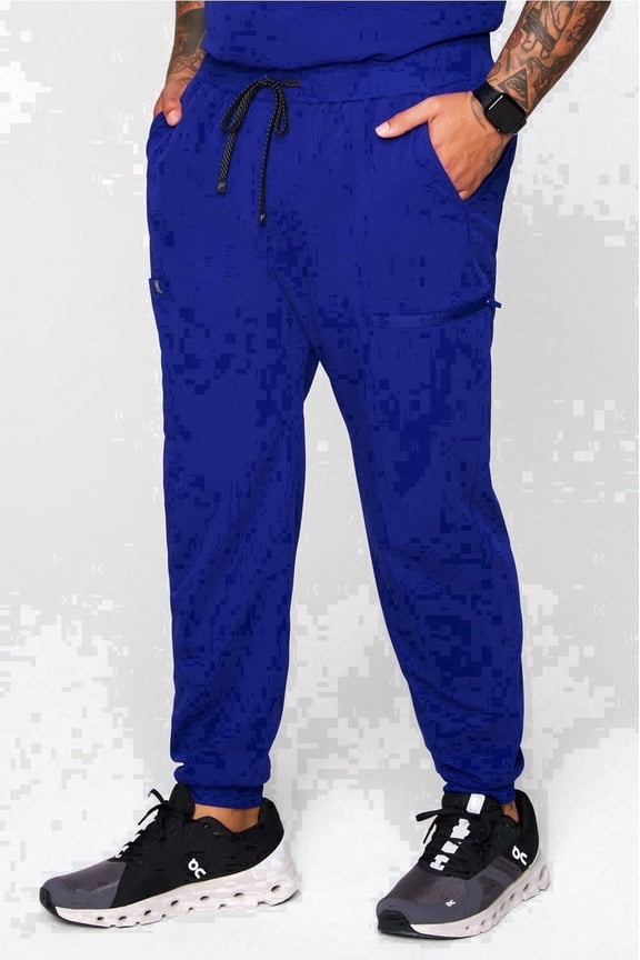 Men's All-Shift Scrub Jogger - 4-Way Stretch, Breathable, Lightweight, Mid-Rise, Semi-Slim Fit (Extended Sizes Available)