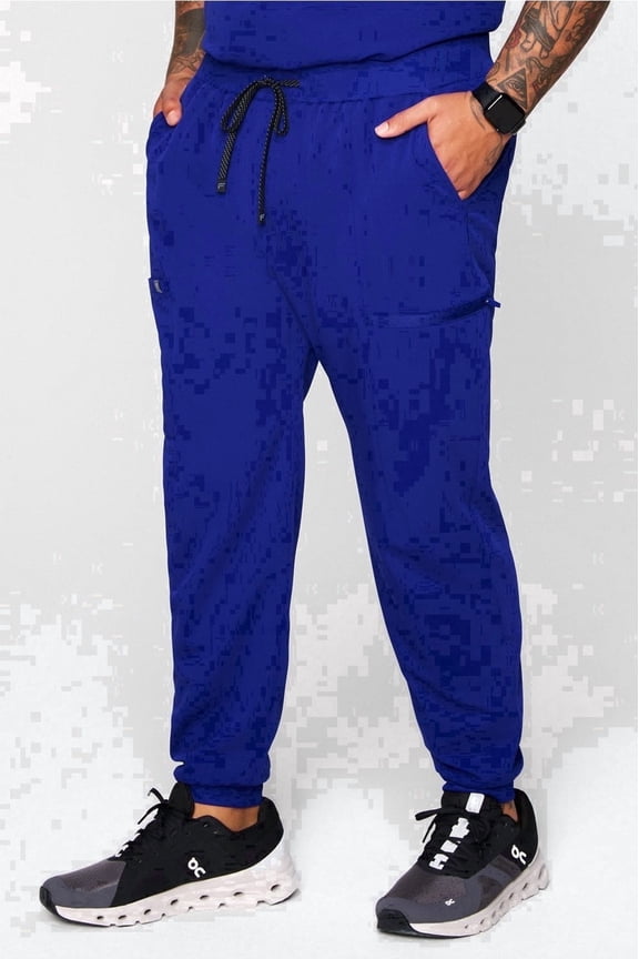 Men's All-Shift Scrub Jogger - 4-Way Stretch, Breathable, Lightweight, Mid-Rise, Semi-Slim Fit (Extended Sizes Available)