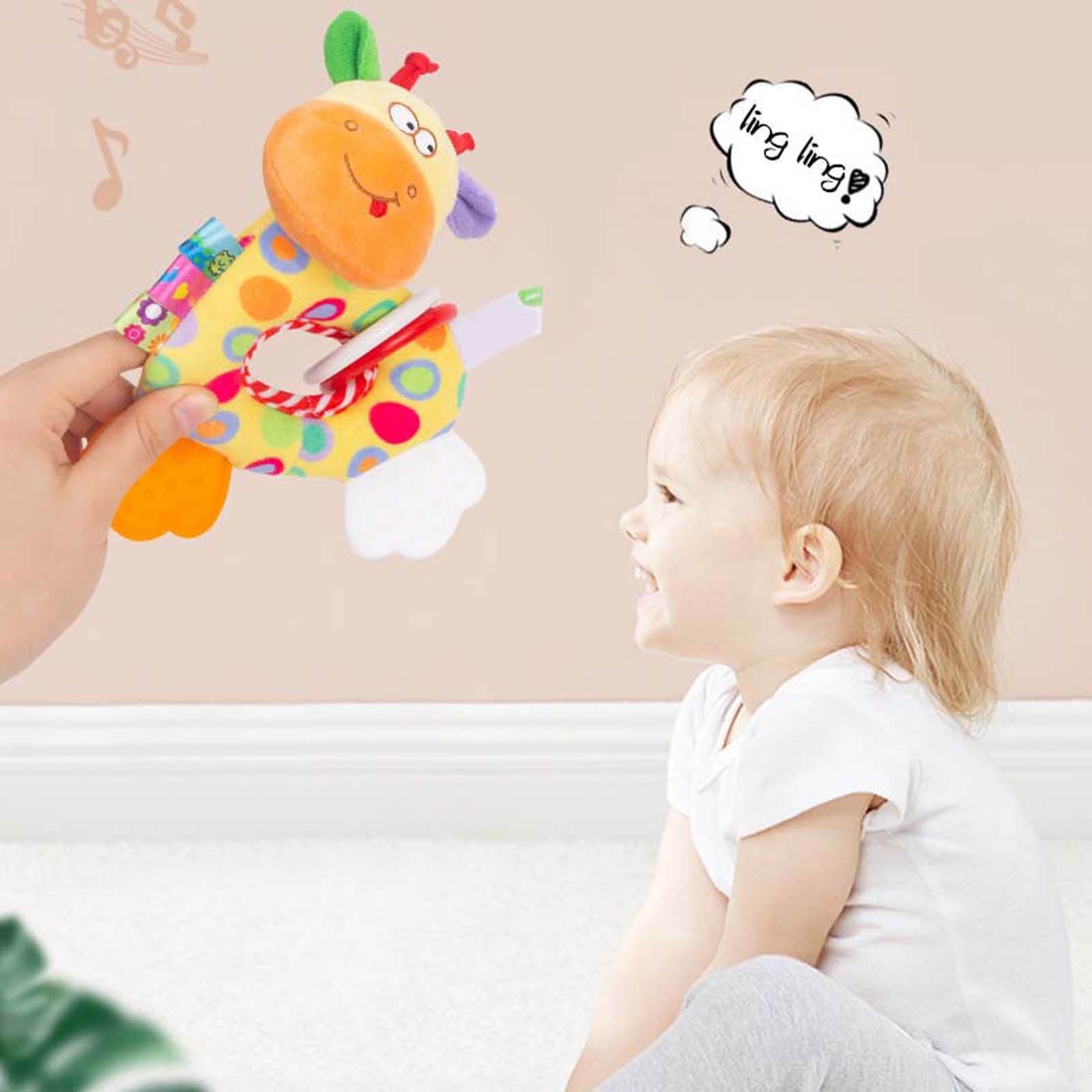 SCNOR Baby Rattle Toy Set - Non-Toxic Soft Fabric Sensory/Teething Toys ...