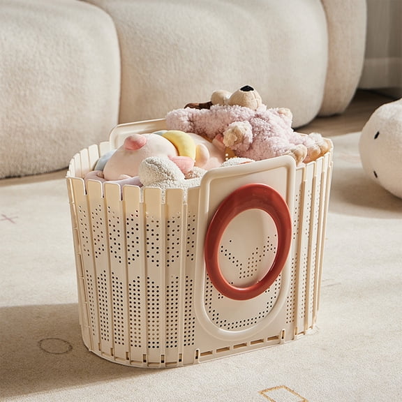 SCNOR Collapsible Storage Baskets for Laundry Plastic Clothes Storage Organizer