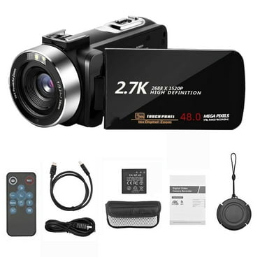 SCNOR HD 1080p Digital Video Cameras,16x Zoom,48MP,Portable Camera,3 inch LCD Screen,Black