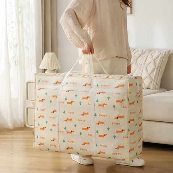 SCNOR Large 110L Storage Bags for Clothes, Foldable Closet Organizer with Zipper, Under Bed Blanket Storage Container