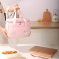 thumbnail image 1 of SCNOR Lunch Bag for Women and Men,Insulated Lunch Tote,Stitch Bento Bags,Pink, 1 of 6