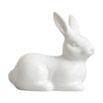 thumbnail image 1 of SCNOR Mini White Ceramic Bunny Figurine - Glossy Easter Spring Home Decor, Cute Table Shelf Centerpiece, Housewarming Gift, 1 of 6