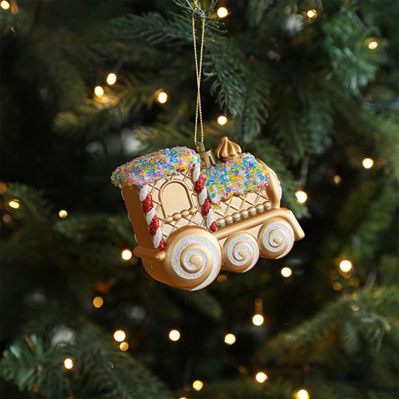 SCNOR Plastic Christmas Tree Ornaments - Durable, Easy to Hang with Cute Characters, Snowflakes, Reindeer - Holiday Window Decor for Christmas