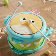 SCNOR Toddler Drum Set - Educational Musical Toy with Crinkle Sound, Safe ABS Plastic, 2 Drumsticks for 1-3 Year Olds | Early Learning Percussion Toy