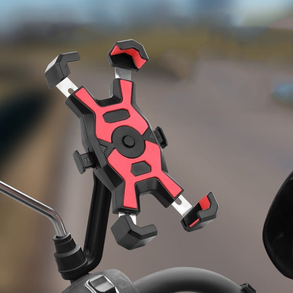 SCNOR Universal Bike Phone Mount, Rearview Mirror Style Quick Release Handlebar Holder for Motorcycle Ebike Scooter Cycling Smartphones 4.5-6.5"