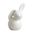 thumbnail image 1 of SCNOR White Ceramic Easter Bunny Figurine - Small Spring Home Decor Statue, Cute Tabletop Shelf Decor for Easter Gift Idea, 1 of 6