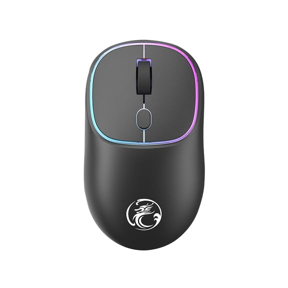 SCNOR Wireless Mouse With Dazzling Lights,2.4G Noiseless Mouse With USB Receiver,Portable Computadora with System