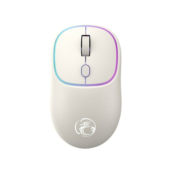SCNOR Wireless Mouse With Dazzling Lights,2.4G Noiseless Mouse With USB Receiver,Portable Computadora with System
