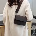thumbnail image 1 of SCNOR Womens PU Leather Convertible Shoulder Crossbody Bag - Adjustable Strap, Black, Durable Easy-Clean for Daily Errands & Gifting, Vintage Minimalist Style, 1 of 8