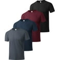 thumbnail image 1 of Geeksport Men's Casual Short Sleeve T-Shirt 4 Pack Moisture Wicking Breathable Quick Dry M, 1 of 5
