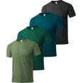 thumbnail image 1 of Geeksport Men's Casual Short Sleeve T-Shirt 4 Pack Moisture Wicking Breathable Quick Dry M, 1 of 5