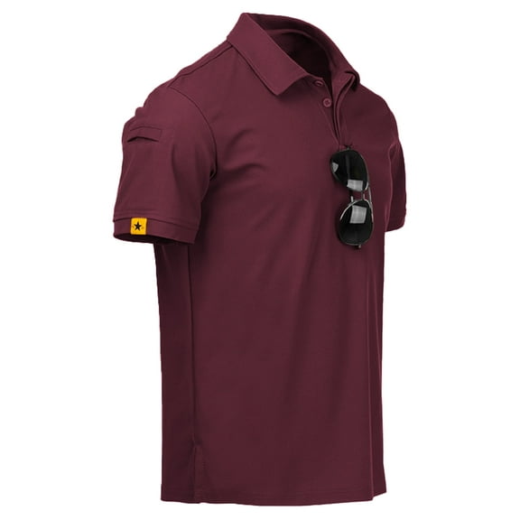 Geeksport Men's Classic Fit Golf Shirts Short Sleeve Polo Shirts Moisture Wicking T-Shirt