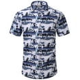 thumbnail image 1 of Geeksport Men's Hawaiian Floral Shirt Short Sleeve Button Down Casual Summer Tropical Beach Shirt, 1 of 6