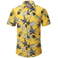 thumbnail image 1 of Geeksport Men's Hawaiian Floral Shirt Short Sleeve Button Down Casual Summer Tropical Beach Shirt, 1 of 6