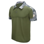Geeksport Mens Short Sleeve Golf Polo Shirts Moisture Wicking Sport Tennis T-Shirt