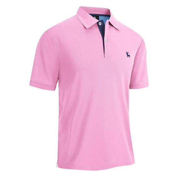 SCODI Men's Sport Short Sleeve Moisture Wick Polo Shirt with UPF