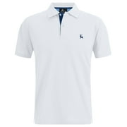 SCODI Men's Sport Short Sleeve Moisture Wick Polo Shirt with UPF
