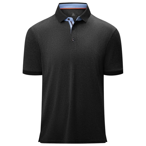 Geeksport Mens Polo Shirts Solid Color Moisture Wicking Short Sleeve Golf Shirt Tennis Running Sport T-Shirts