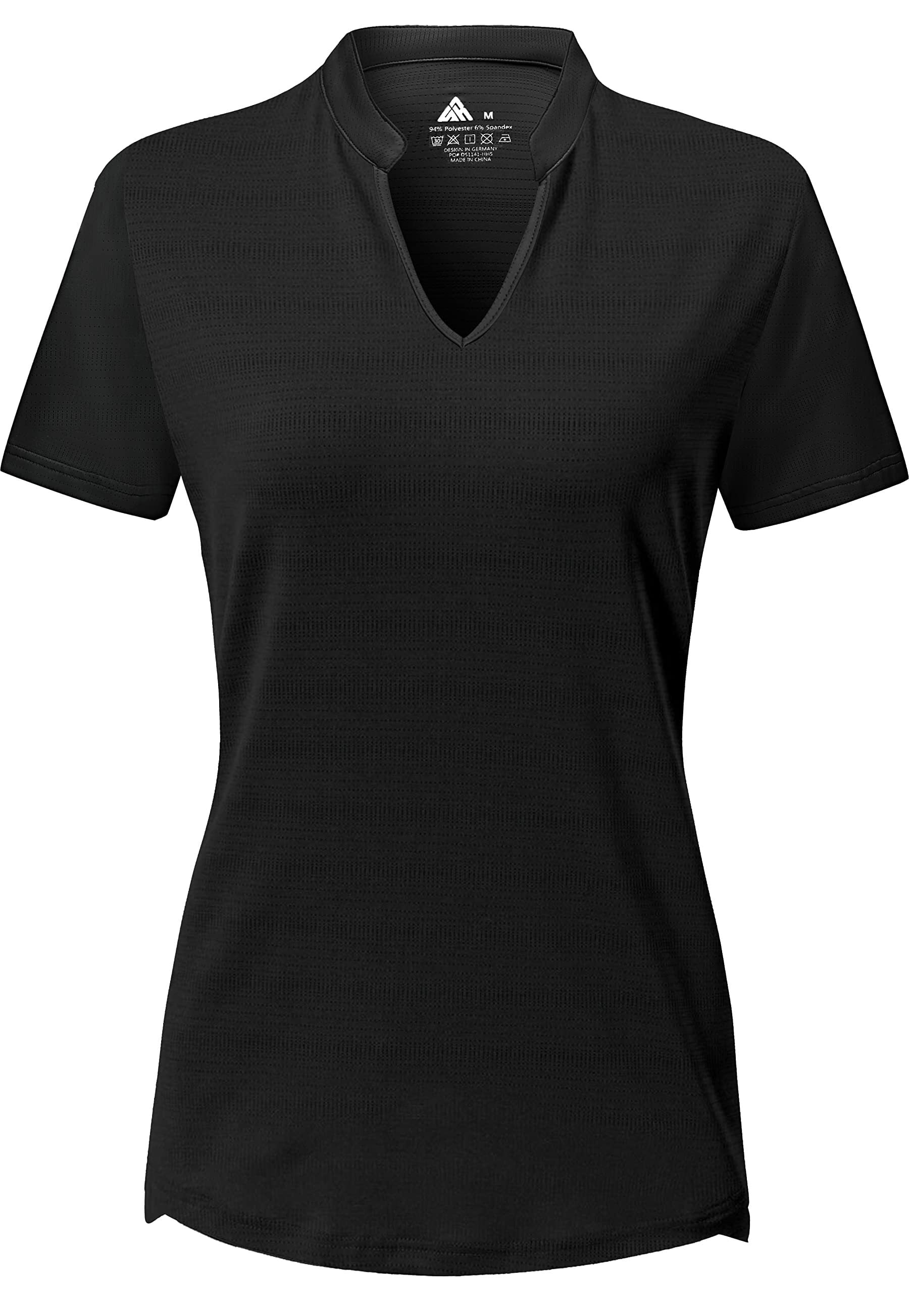 SCODI Women's Golf Shirts Short Sleeve Collared Polo Shirt Moisture