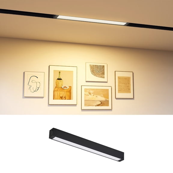 SCON 15W Linear LED Floodlight Lamp Head, 24V Magnetic Track Heads, CCT 3000K-5000K, for Recessed/Ceiling Track Lighting Systems, Track Lighting Fixture for Kitchen, Living Room, Office, Shop