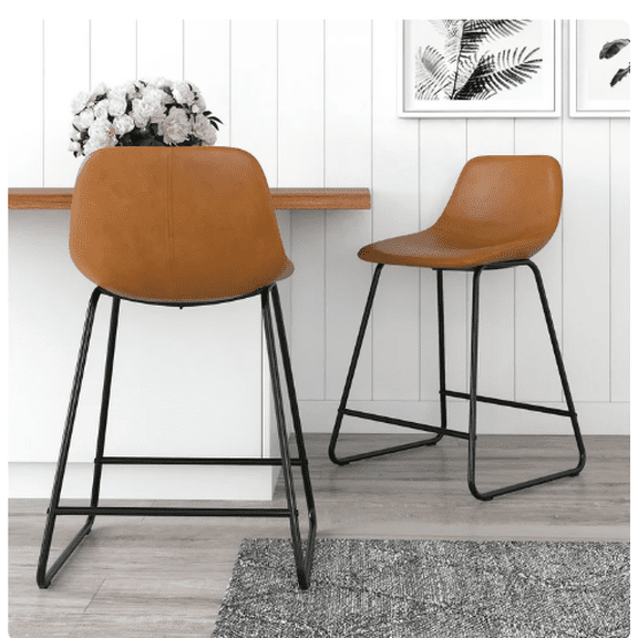 Better Homes & Gardens Scoop Counter Stool, Set of 2