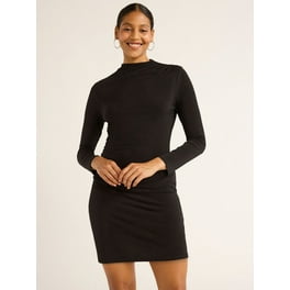 Scoop Women s Long Sleeve Ruffle Mini Dress Walmart