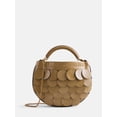 thumbnail image 1 of Scoop Women's Chain Top Handle Paillette Mini Handbag, Camel, 1 of 5