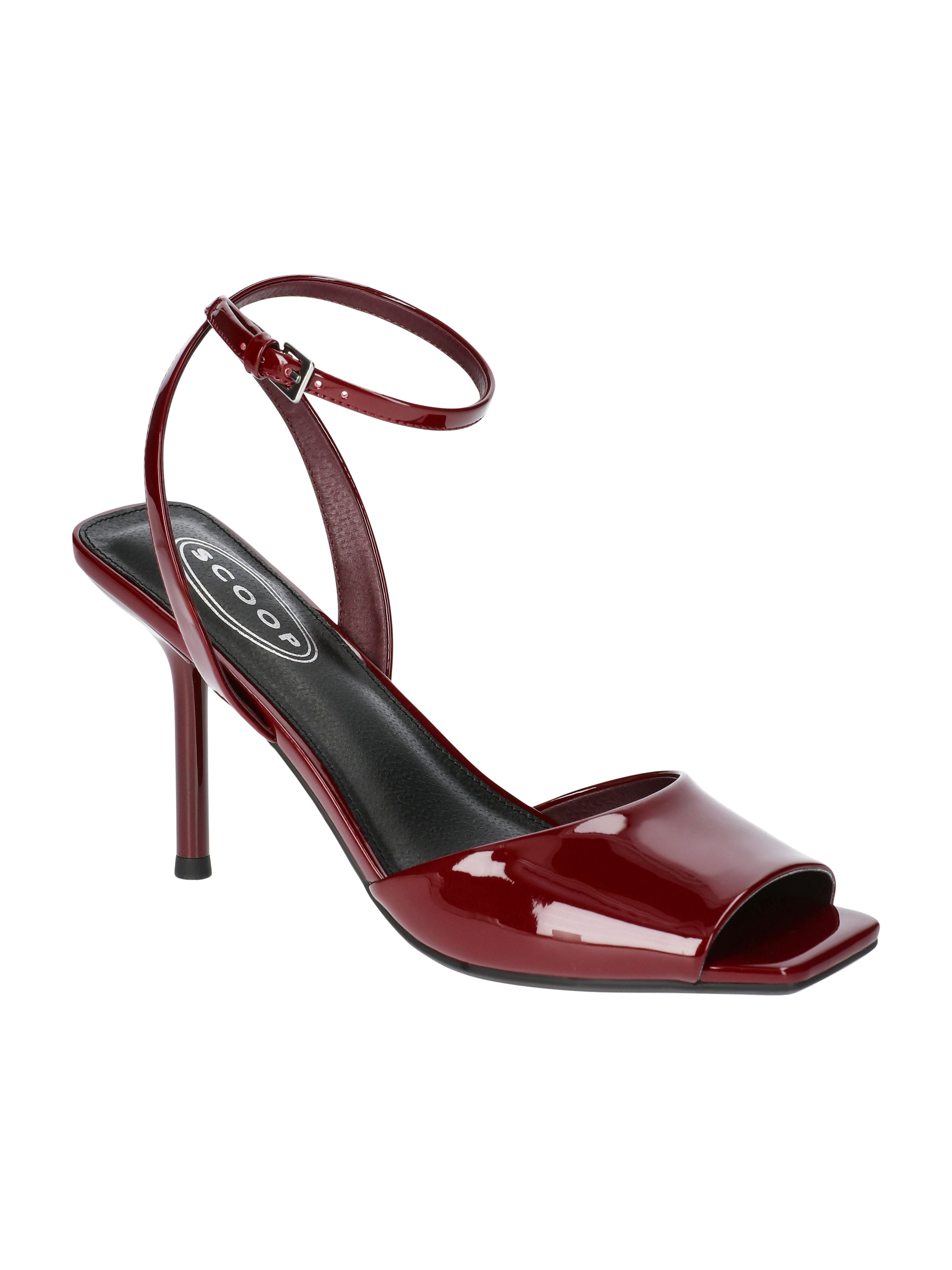Scoop Women's Ankle Strap Peep Toe Stiletto Heeled Sandals