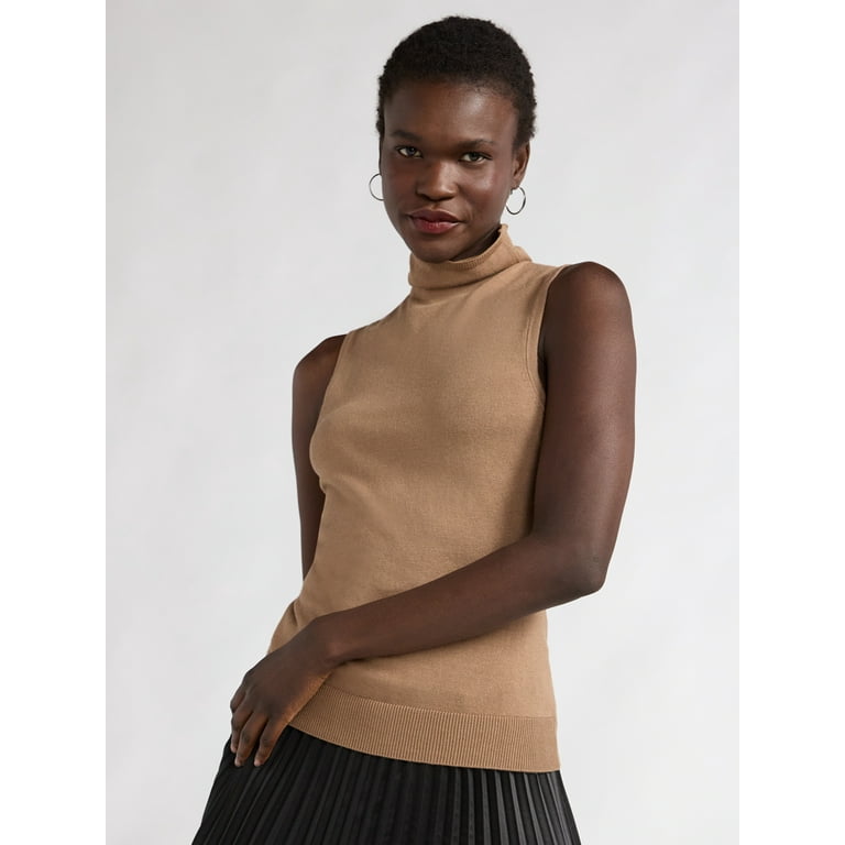 Scoop Women s Turtleneck Sweater Shell Sizes XS XXL Walmart