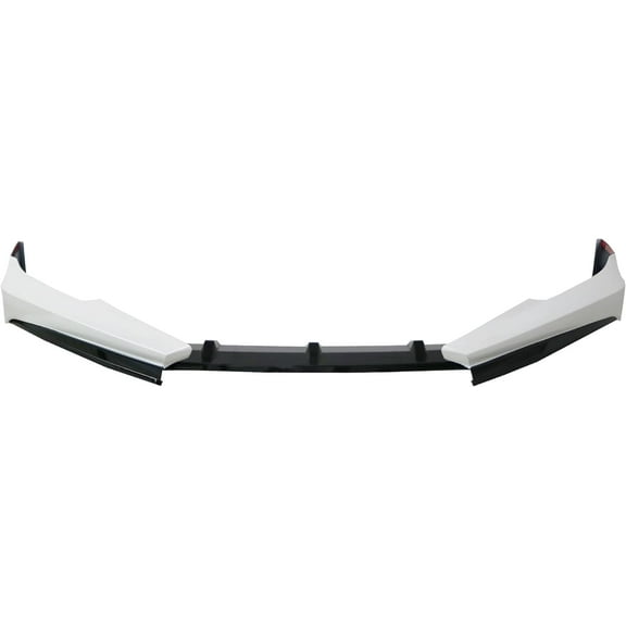 SCOOPSPORTS fit for 21-22 Accord X Sedan Front Bumper Lip Splitter Guard Pearl White/Gloss Black AK V2