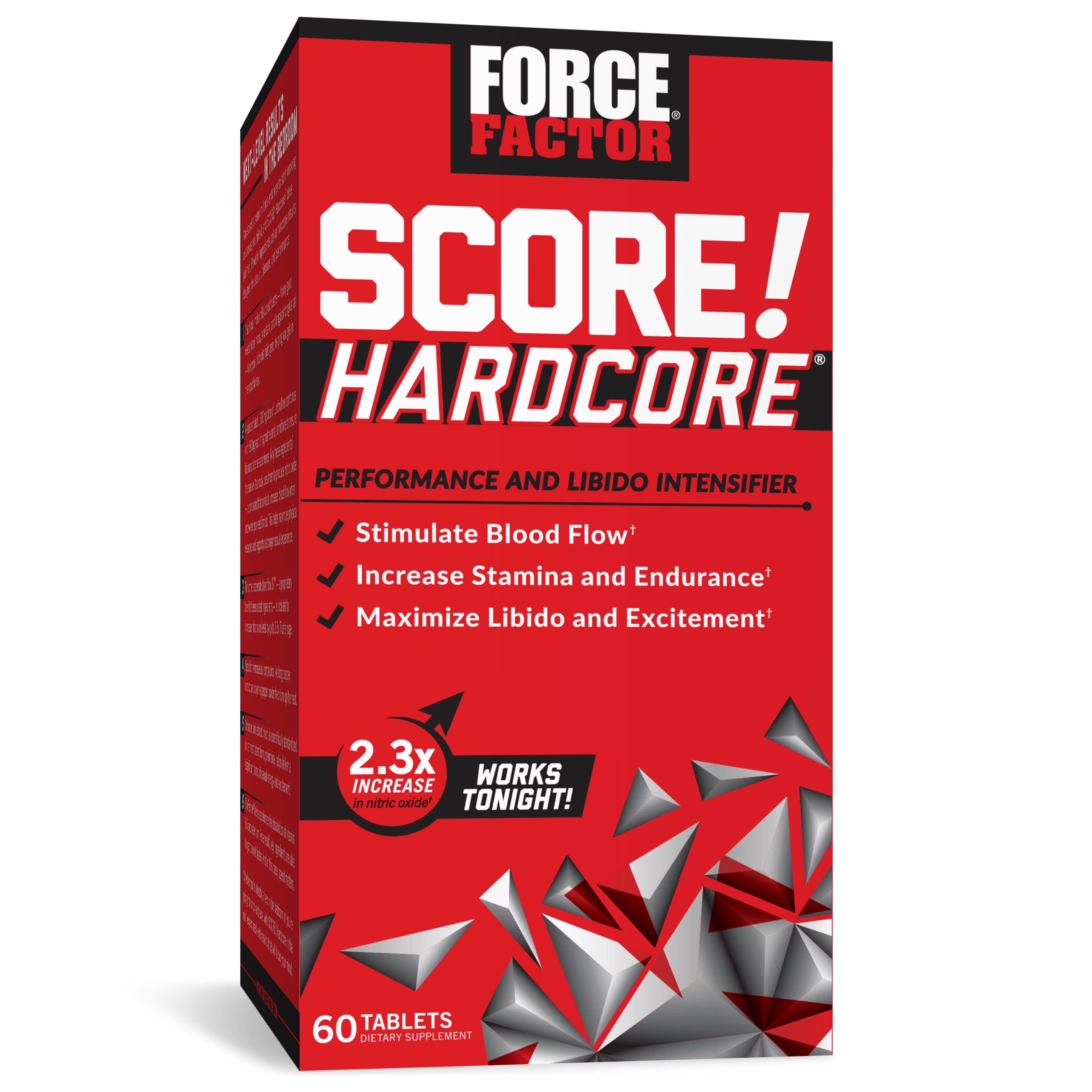 SCORE! Hardcore, Nitric Oxide Booster for Men, 60 Tablets by Force Factor