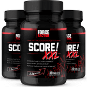 Force Factor SCORE! XXL, Nitric Oxide Booster for Men with L-Citrulline, Horny Goat Weed & Tribulus for Libido, Stamina & Energy, 30 Tablets 3 Pack