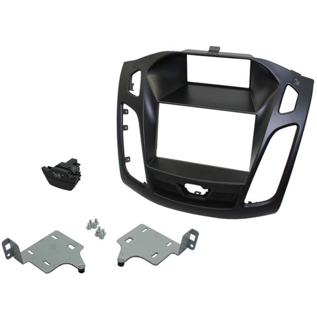 SCOSCHE FD6215B 2015up Ford Focus ISO Double DIN with Pocket Mounting
