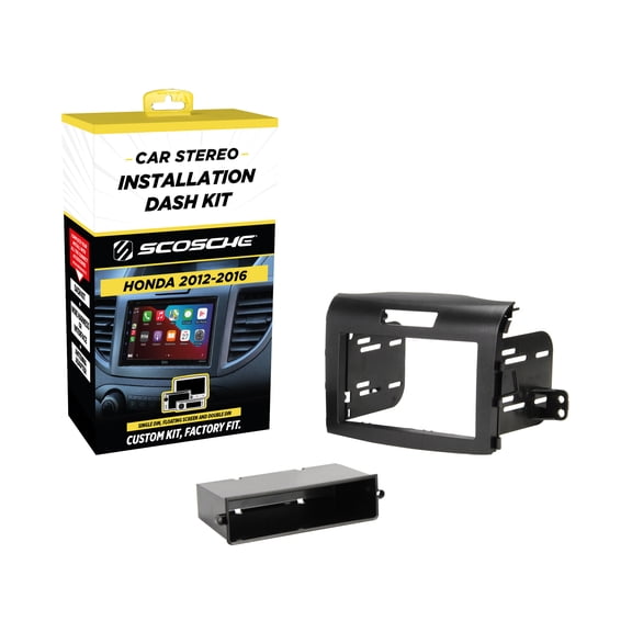 Scosche Double or Single DIN w/ Pocket Radio Dash Kit Compatible with 2012-2016 Honda CR-V - HA1714B