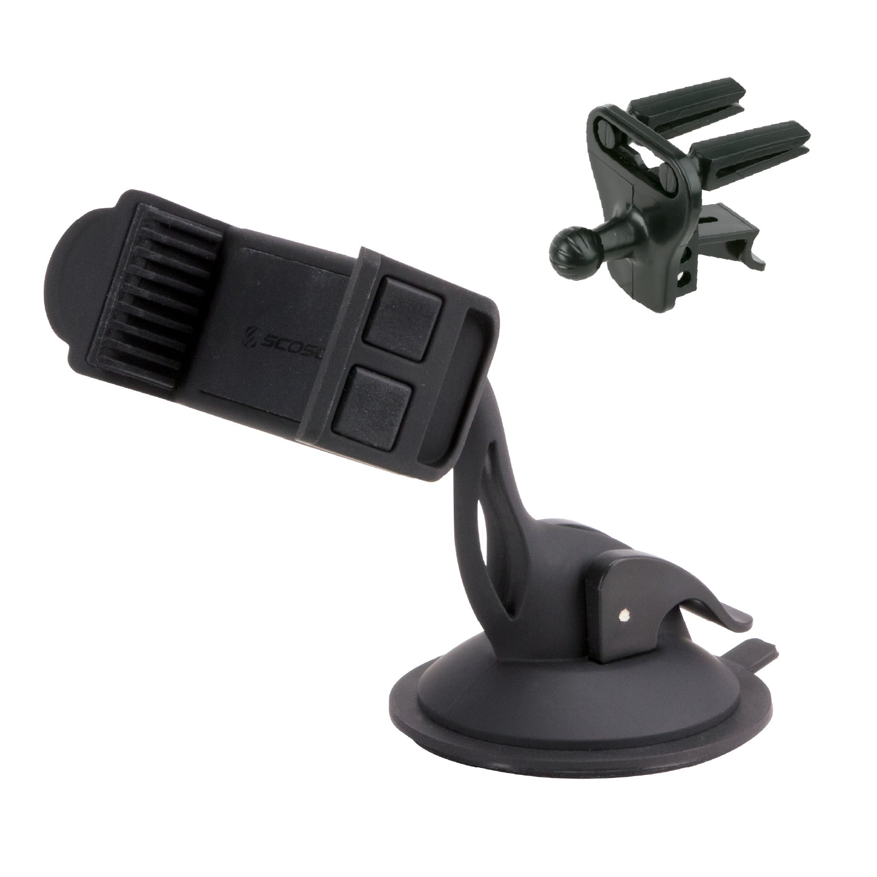 Scosche Universal 3-in-1 Vent/Windshield/Dashboard Suction Cup Window/ Vent Mount Black HDVM