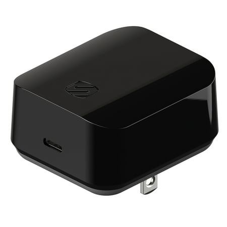 SCOSCHE HPDC60 Powervolt 60W USB Type-C Wall Quick Charger Compatible with All Power Delivery 3.0, 2.0 and Standard USB-C or USB-PD Phone Devices in Black